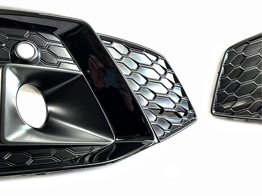 Front Fog Light Grille Cover Bezels for 2020+ Audi A5 S-line S5 Sport fg253