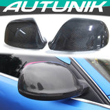 Autunik Real Carbon Fiber Side Mirror Cover Caps Replacement For AUDI Q5 SQ5 Q7 SQ7 2010-2015 W/O Lane Assist od22