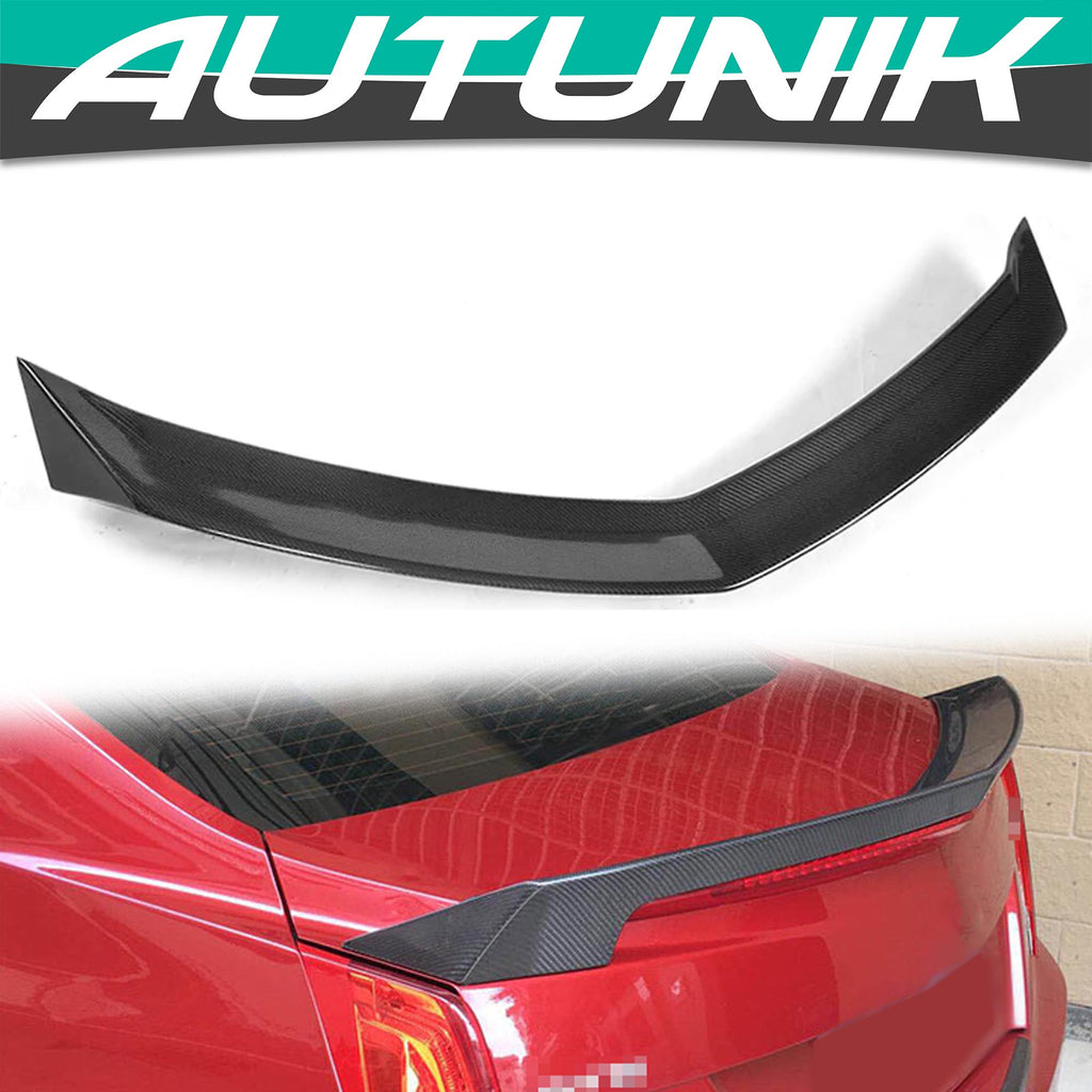 Carbon Fiber Highkick Spoiler Wing for Cadillac ATS V Sedan 2016-2019