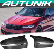 Load image into Gallery viewer, 100% Dry Carbon Fiber Mirror Cover Caps M Style Replace for BMW M5 F90 LHD mc155