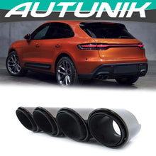 Load image into Gallery viewer, Autunik For 2014-2022 Porsche Macan S 3.0L Black Sport Exhaust Tips Tailpipe 3-Layers et197