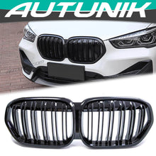 Load image into Gallery viewer, Gloss Black Front Kidney Grille for BMW X1 F48 LCI 2020-2022 fg118