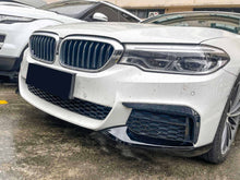 Laden Sie das Bild in den Galerie-Viewer, Gloss Black Front Bumper Lip Splitter Side Air Vent Cover Canards for BMW G30 M-Sport 2017-2020
