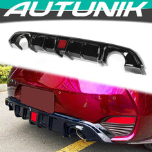 Load image into Gallery viewer, Autunik Glossy Black Rear Diffuser w/ LED Light fits Infiniti Q60 2017-2022