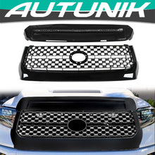 Charger l&#39;image dans la galerie, Glossy Black Front Grille Hood Bulge Molding For Toyota Tundra 2014-2021