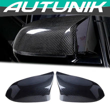 Charger l&#39;image dans la galerie, Carbon Fiber Look Side Mirror Cover Caps M Style for BMW X5 F15 X6 F16 28i 35i 2014-2018