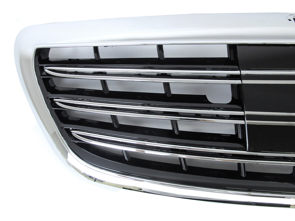 Chrome Front Bumper Grille For Mercedes Benz S-Class W222 Sedan 2014-2020