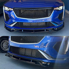 Laden Sie das Bild in den Galerie-Viewer, Gloss Black Front Bumper Lip Spoiler For Cadillac CT4 2020-2023
