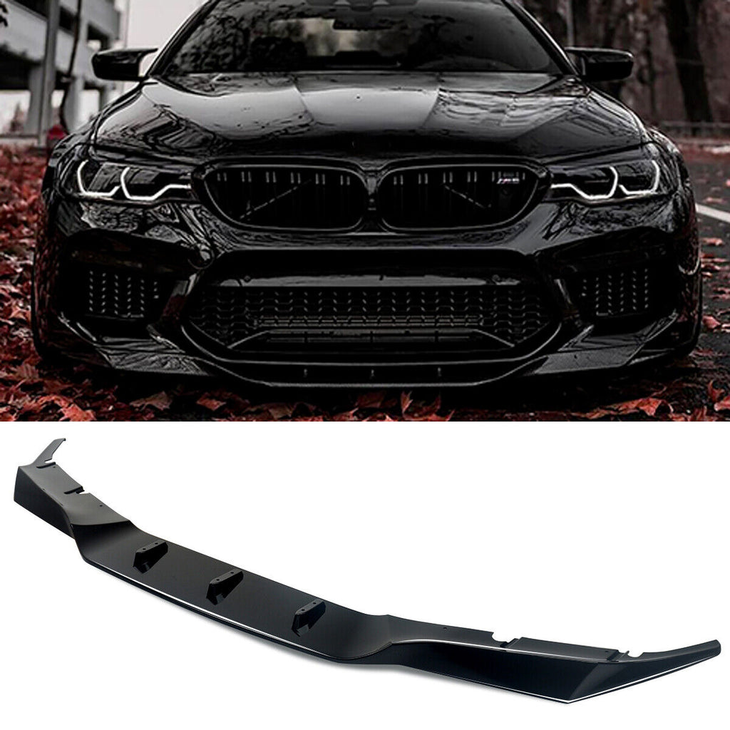 Gloss Black Front Bumper Lip Lower Spoiler For 2018-2020 BMW M5 F90