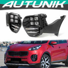 Load image into Gallery viewer, Autunik LED DRL Daytime Running Light Fog Lamps for Kia Sportage EX LX 2017-2019 dr8