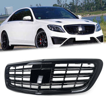 Load image into Gallery viewer, Autunik Glossy Black Front Grille Grill for Mercedes Benz S W222 Sedan 13-20 w/ ACC fg184