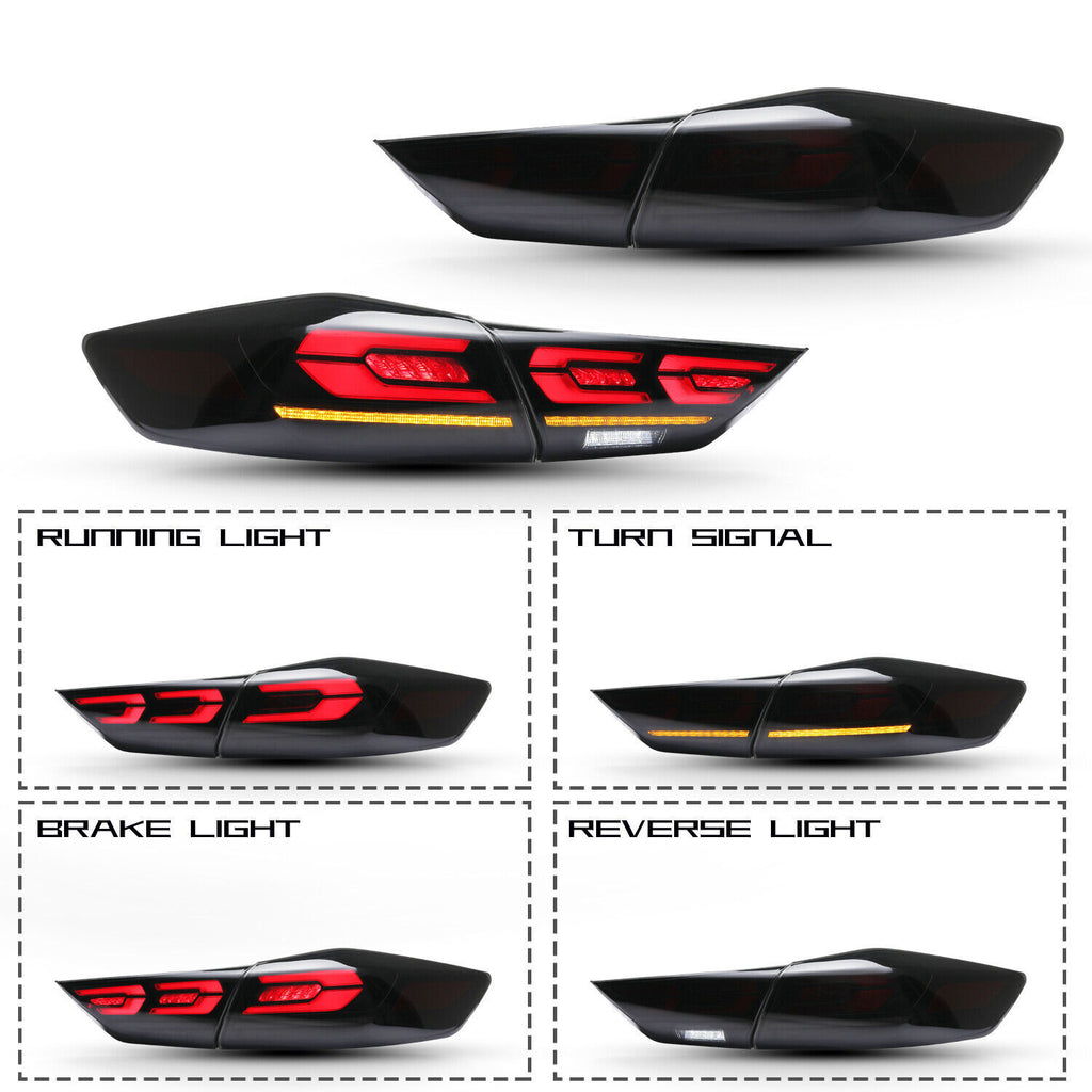 LED Smoked Tail Lights For Hyundai Elantra 2016 2017 2018 Sequential Rear Lamp