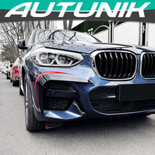 Cargar imagen en el visor de la galería, Autunik Carbon Black Front Bumper Side Air Vent Trim For BMW X3 X4 G01 G02 19-21 M Sport