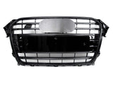 S4 Look Gloss Black Front Bumper Grille for 2013-2016 Audi A4 B8.5 S4 fg206