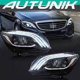 Dynamic LED Head Light Lamp for Mercedes-Benz C-Class W205 Saloon 2015-2020