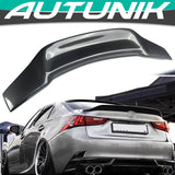 Autunik For 2006-2013 Lexus IS250 IS350 ISF Sedan Carbon Fiber Look Rear Trunk Spoiler Wing PSM Style