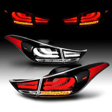 Charger l&#39;image dans la galerie, LED Black Tail lights For 2011-2013 Hyundai Elantra Sedan 4Dr
