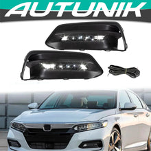 Load image into Gallery viewer, Autunik LED DRL Fog Lights Lamps Bezels For 2018-2020 Honda Accord Sedan