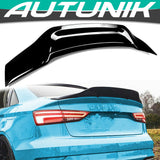 Glossy Black Trunk Spoiler Wing for Audi A3 S3 RS3 8V 2013-2020