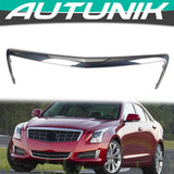Chrome Front Bumper Grille Molding Trims Strip For 2013-2014 Cadillac ATS