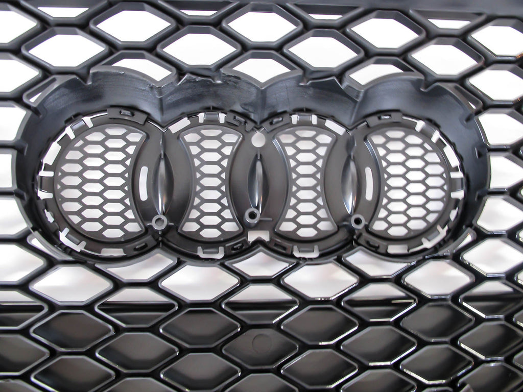 Black Honecomb Front Bumper Grille For 13-17 Audi Q5 Non-Sline fg205