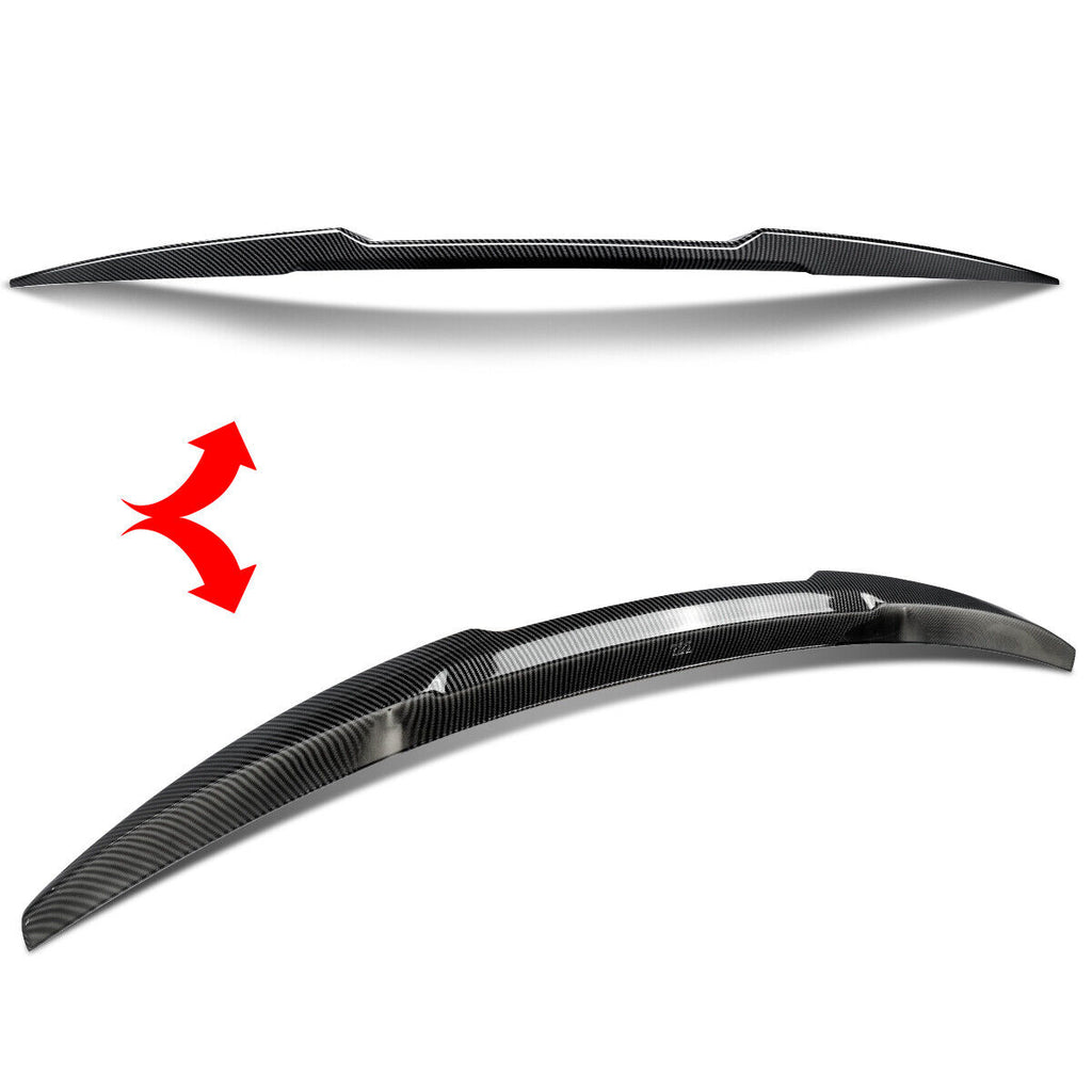 Carbon Fiber Look Rear Trunk Spoiler For 21-23 BMW G22 4 Series G82 M4 Coupe