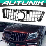 Autunik Black/Silver GT Grille Front Bumper Grill For Mercedes-Benz X166 GL 2013-2016