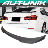 Autunik Real Carbon Fiber Rear Trunk Spoiler CS Style for BMW 3-Series F30 Sedan M3 F80 2013-2018 bm183