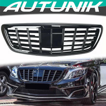 Load image into Gallery viewer, Autunik For 2014-2020 Mercedes S-Class W222 Sedan Gloss Black Front Bumper Grille Grill