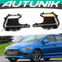 Load image into Gallery viewer, Autunik LED DRL Daytime Running Light fits for Hyundai Elantra Sport 2017 2018 W/ Turn Signal
