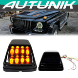 Autunik Smoked LED Turn Signal Parking Light for Mercedes G-wagon W463 G55 G550 G500 G63 1990-2018