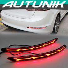 Cargar imagen en el visor de la galería, LED Rear Bumper Reflector Tail Brake Light Lamp For Hyundai Elantra 2017-2020