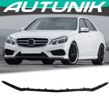 Load image into Gallery viewer, Gloss Black Front Bumper Lip Molding Trims for Mercedes E Class W212 Sedan AMG Pack 2014-2016 di189
