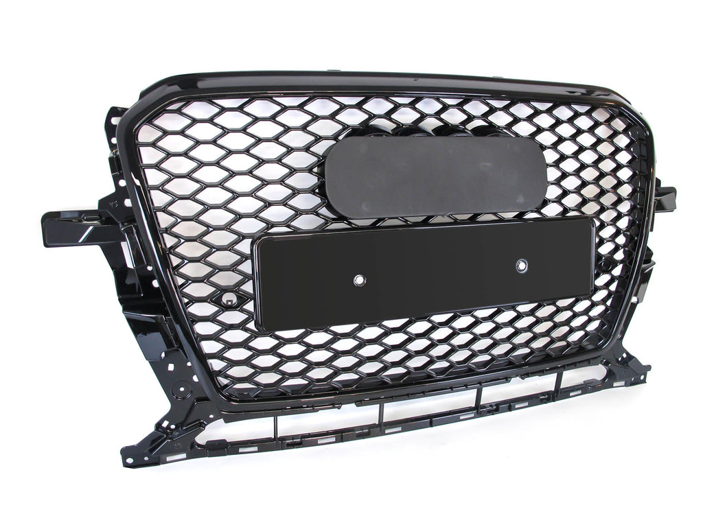 Black Honecomb Front Bumper Grille For 13-17 Audi Q5 Non-Sline fg205