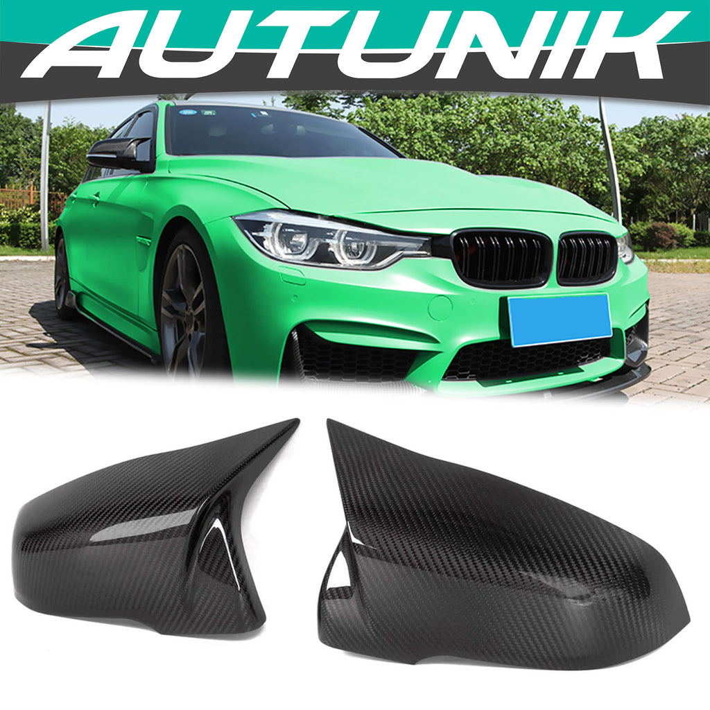 100% Dry Carbon Fiber Mirror Cover Caps Replace for BMW X1 F48 F49 Z4 G29 mc150