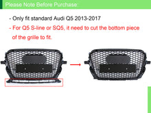 Load image into Gallery viewer, Black Honecomb Front Bumper Grille For 13-17 Audi Q5 Non-Sline fg205