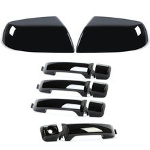 Charger l&#39;image dans la galerie, Glossy Blck Mirror Cover Caps &amp; Door Handle For Toyota Tundra Sequoia 2011-2019