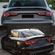 Charger l&#39;image dans la galerie, Carbon Fiber Look Rear Trunk Spoiler For Audi A3 S3 RS3 Sedan 2014-2020