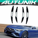 For 2022-2023 Mercedes C W206 S206 AMG Package Front Fog Light Lamp Cover Trim Glossy Black