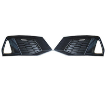 Load image into Gallery viewer, Autunik Front Bumper Fog Light Grille Cover Black For Audi A7 2019-2022