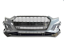 Charger l&#39;image dans la galerie, Glossy Black S5 Style Front Bumper Lip for Audi A5 B9 S-line Sport 2021-2023