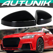 Load image into Gallery viewer, Gloss Black Mirror Cover Caps For 2015-2023 Audi MK3 TT TTS TTRS w/o Lane Assist mc162