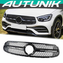 Load image into Gallery viewer, Autunik Diamond Bumper Grille Grill Chrome For 2020-2022 Mercedes X253 W253 Coupe GLC300