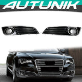 Front Fog Light Cover Lower Grill Grille For Audi A8 A8L D4 2011-2014