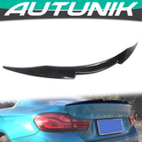 Carbon Fiber Look Rear Spoiler Wing For BMW F32 Coupe M4 F82 2014-2020