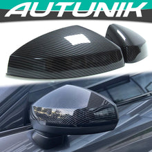 Cargar imagen en el visor de la galería, Carbon Fiber Look Mirror Cover Caps For Audi A3 8V S3 RS3 2014-2021 w/ Lane Assist mc67