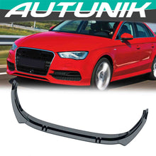Load image into Gallery viewer, 3PCS Front Bumper Lip Splitters For Audi A3 Sedan 2022-2024