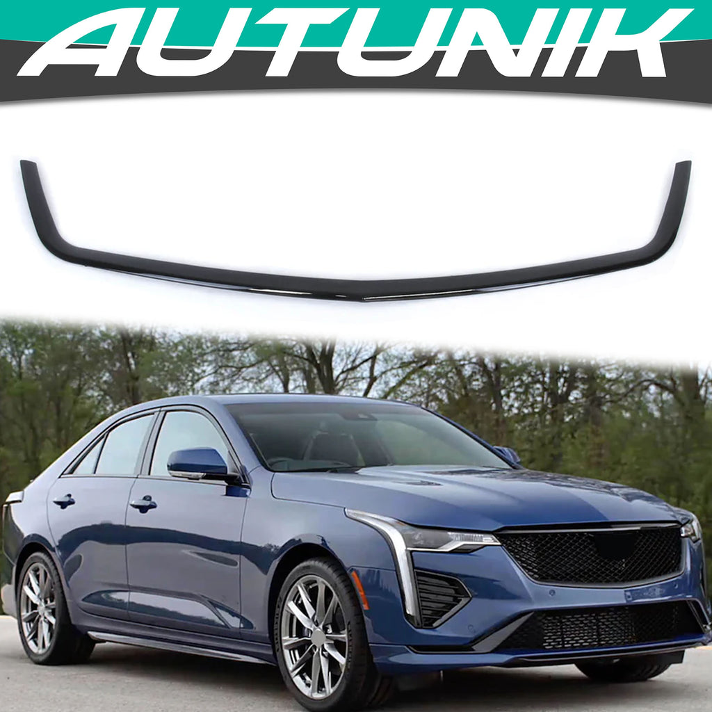Gloss Black Front Grille Molding Trum Strip For Cadillac CT4 2020-2023 fg244