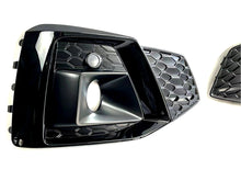 Cargar imagen en el visor de la galería, Front Fog Light Grille Cover Bezels for 2020+ Audi A5 S-line S5 Sport fg253
