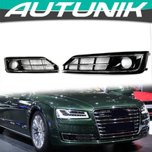 Laden Sie das Bild in den Galerie-Viewer, Front Fog Grill Grille Light Cover for 2015-2017 Audi A8 A8L D4PA